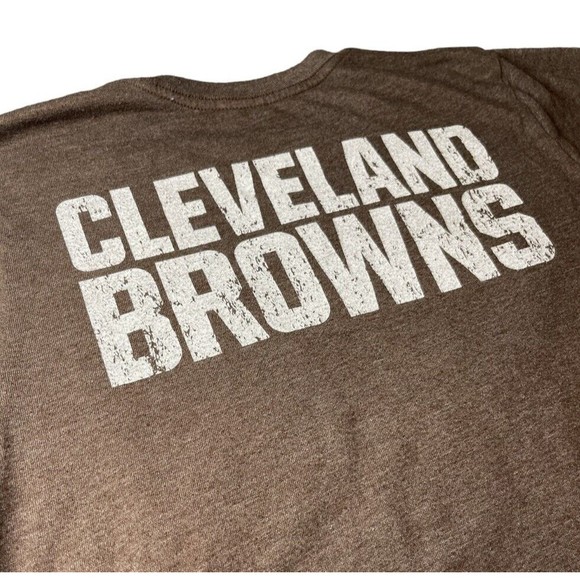 Cleveland Browns Tshirt Majestic Threads‎ Football Size Small S Tee NFL Brown - Picture 4 of 4